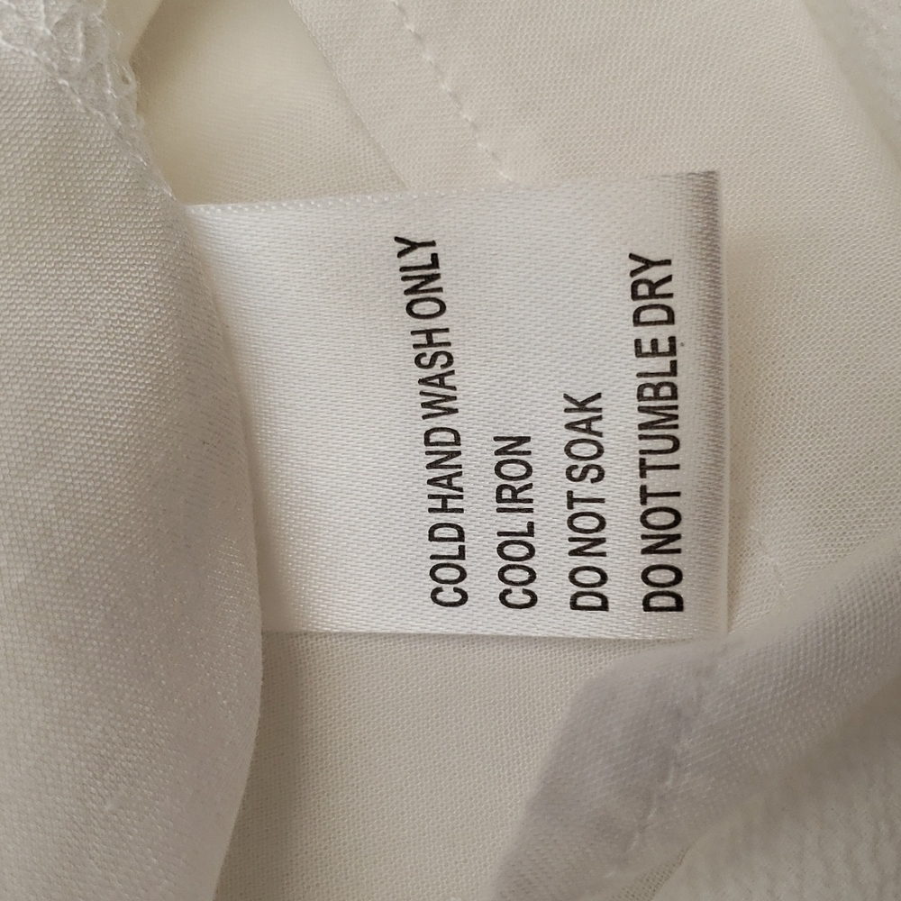 Morning Mist White Wrap Front V Neck Off The Shoulders Romper Women's Size M - Picture 11 of 14
